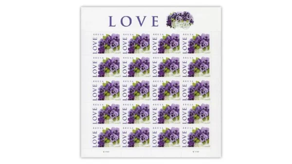 1-2010-Purple-Orchid-in-Snow-Stamps-5Sheets-100Stamps 2010 Purple Orchid in Snow Forever Stamps – 5 Sheets / 100 Stamps