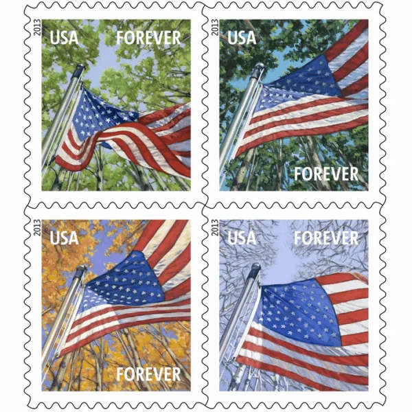 2013 Flags Forever Stamps – 5 Sheets / 100 Stamps