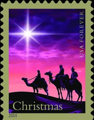 1-2014-christmas-magi-Stamps-5Booklets-100Stamps 2014 Christmas Magi Forever Stamps – 5 Booklets / 100 Stamps
