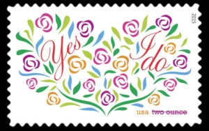 2015 Yes, I Do Two Stamps – 5 Sheets / 100 Stamps