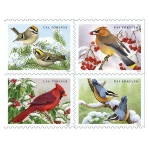 1-2016-Songbirds-in-Snow-Stamps-5Booklets-100Stamps 2016 Songbirds in Snow Stamps – 5 Booklets / 100 Stamps