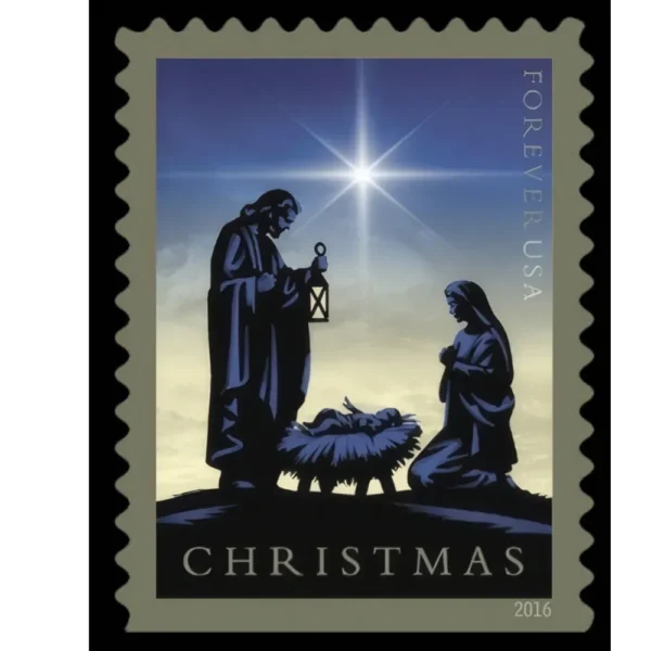 1-2016-nativity-christmas-Stamps-5Booklets-100Stamps 2016 Nativity Christmas Forever Stamps – 5 Booklets / 100 Stamps