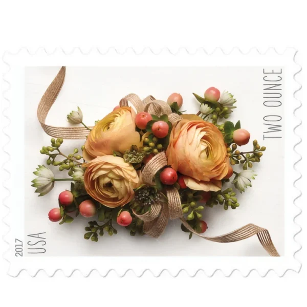 1-2017-Celebration-Corsage-Forever-Stamps-5Sheets-100Stamps 2017 Celebration Corsage Forever Stamps – 5 Sheets / 100 Stamps