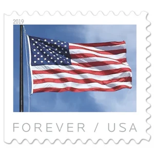 2019 US Flag Forever Stamps – 20 Rolls / 2,000 Stamps