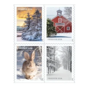 2020 Winter Scenes Forever Stamps – 5 Booklets / 100 Stamps