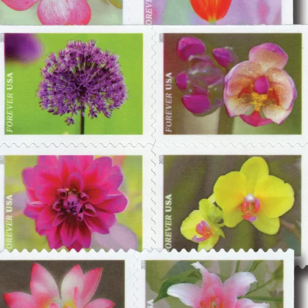 1-2021-garden-beauty-Stamps-5Booklets-100Stamps-1 2021 Garden Beauty Forever Stamps – 5 Booklets / 100 Stamps