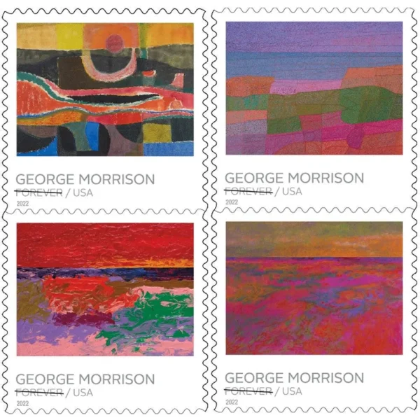 1-2022-george-morrison-Stamps-5Sheets-100Stamps 2022 George Morrison Forever Stamps – 5 Sheets / 100 Stamps