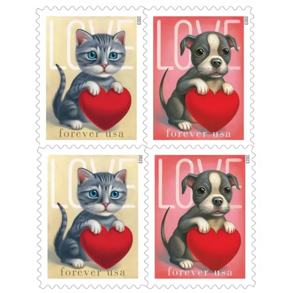 1-2023-Love-Forever-Stamps-5Sheets-100Stamps 2023 Love Forever Stamps – 5 Sheets / 100 Stamps