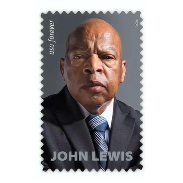 1-2023-john-lewis-Stamps-5Sheets-100Stamps 2023 John Lewis Forever Stamps – 5 Sheets / 100 Stamps