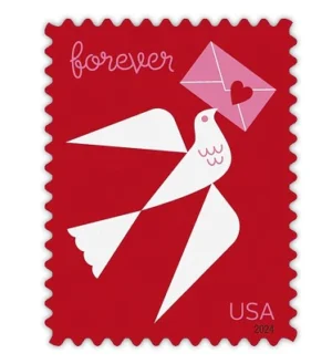 1-2024-Love-Forever-Stamps-5Sheets-100Stamps 2024 Love Forever Stamps – 5 Sheets / 100 Stamps