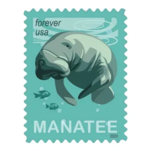 1-2024-Save-the-Manatees-Stamps-5Booklets-100Stamps-1 2024 Save the Manatees Stamps – 5 Booklets / 100 Stamps