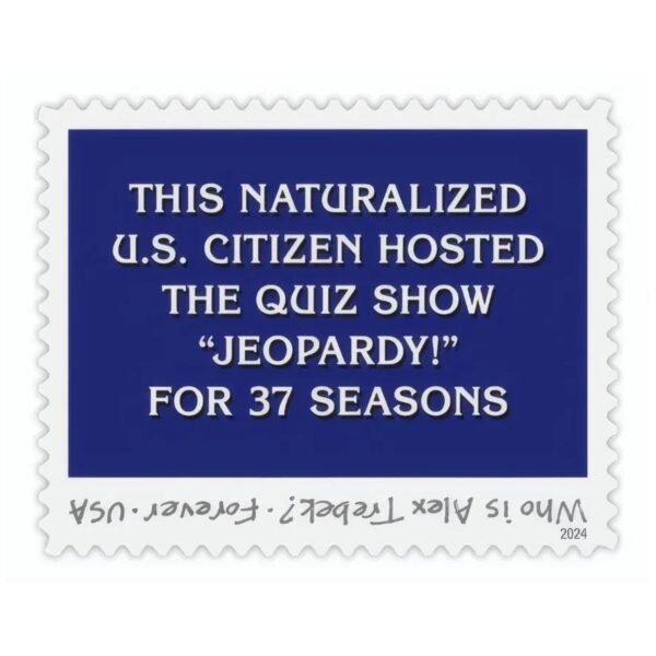 1-2024-alex-trebek-Stamps-5Sheets-100Stamps 2024 Alex Trebek Forever Stamps – 5 Sheets / 100 Stamps