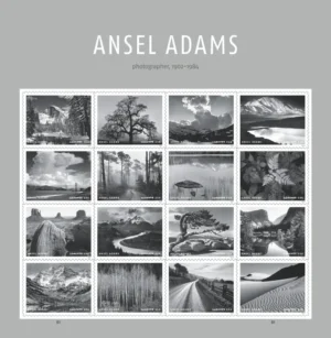 1-2024-ansel-adams-Stamps-5Sheets-100Stamps 2024 Ansel Adams Forever Stamps – 5 Sheets / 100 Stamps