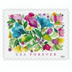 1-2024-celebration-blooms-Stamps-5Sheets-100Stamps-1 2024 Celebration Blooms Forever Stamps – 5 Sheets / 100 Stamps