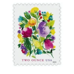 1-2024-wedding-blooms-Stamps-5Sheets-100Stamps-1 2024 Wedding Blooms Forever Stamps – 5 Sheets / 100 Stamps