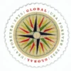 2025 Compass Rose Global Forever Stamps – 5 Sheets / 50 Stamps