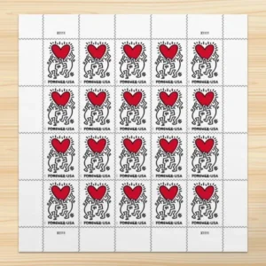 1-2025-Love-Forever-Stamps-5Sheets-100Stamps 2025 Love Forever Stamps – 5 Sheets / 100 Stamps