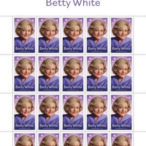 2025 Betty White Forever Stamps – 5 Sheets / 100 Stamps