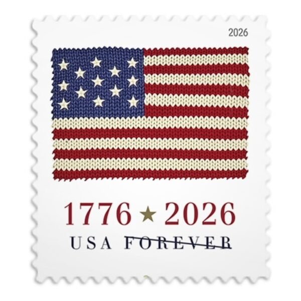 1-2026-US-Flag-Forever-Stamps-20Rolls-2000Stamps 2026 US Flag Forever Stamps – 20 Rolls / 2,000 Stamps