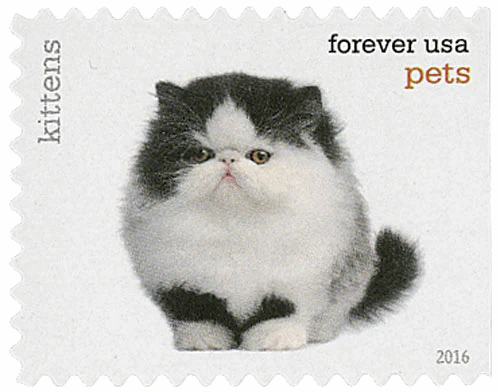 2016 Pets Celebrate Animals Forever Stamps – 5 Booklets / 100 Stamps