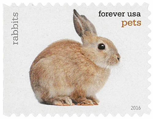 2016 Pets Celebrate Animals Forever Stamps – 5 Booklets / 100 Stamps