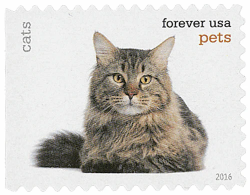 2016 Pets Celebrate Animals Forever Stamps – 5 Booklets / 100 Stamps