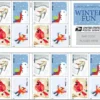 2-2014-winter-flowers-Stamps-5Booklets-100Stamps 2014 Winter Flowers Forever Stamps – 5 Booklets / 100 Stamps