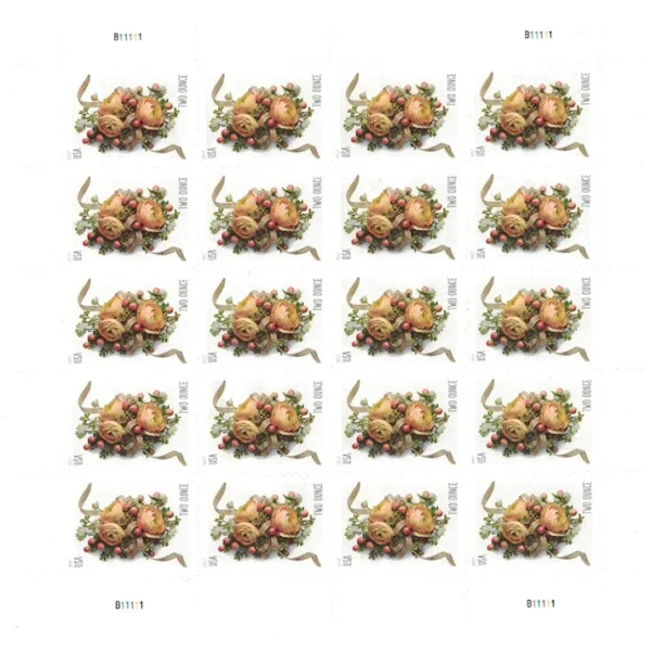 2-2017-Celebration-Corsage-Forever-Stamps-5Sheets-100Stamps 2017 Celebration Corsage Forever Stamps – 5 Sheets / 100 Stamps
