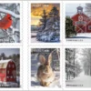 2-2020-Winter-Scenes-Forever-Stamps-5Booklets-100Stamps 2020 Winter Scenes Forever Stamps – 5 Booklets / 100 Stamps