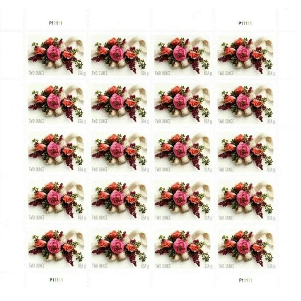 2-2020-garden-corsage-Stamps-5Sheets-100Stamps-1 2020 Garden Corsage Forever Stamps – 5 Sheets / 100 Stamps