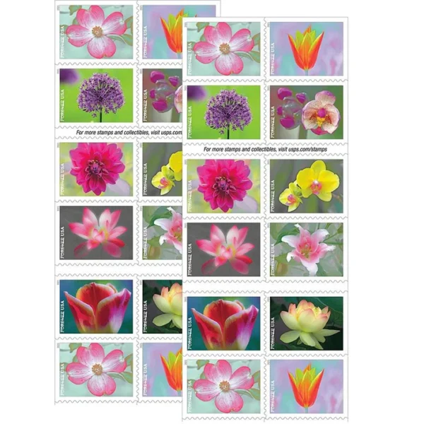 2-2021-garden-beauty-Stamps-5Booklets-100Stamps-1 2021 Garden Beauty Forever Stamps – 5 Booklets / 100 Stamps