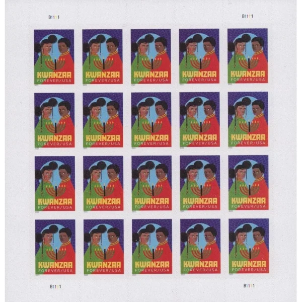 2-2022-kwanzaa-Stamps-5Sheets-100Stamps 2022 Kwanzaa Forever Stamps – 5 Sheets / 100 Stamps