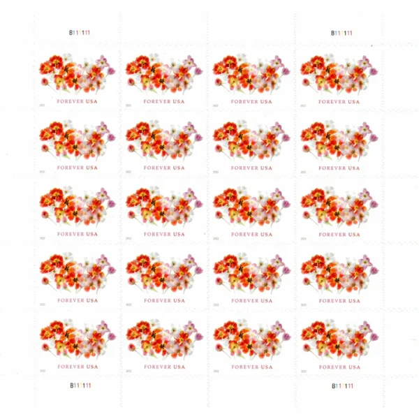 2-2022-tulips-Stamps-5Sheets-100Stamps-1 2022 Tulips Forever Stamps – 5 Sheets / 100 Stamps