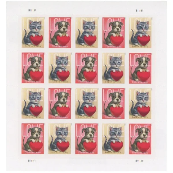 2-2023-Love-Forever-Stamps-5Sheets-100Stamps 2023 Love Forever Stamps – 5 Sheets / 100 Stamps