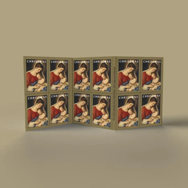 2-2024-christmas-virgin-and-child-Stamps-5Sheets-100Stamps 2024 Christmas Virgin and Child Forever Stamps – 5 Sheets / 100 Stamps
