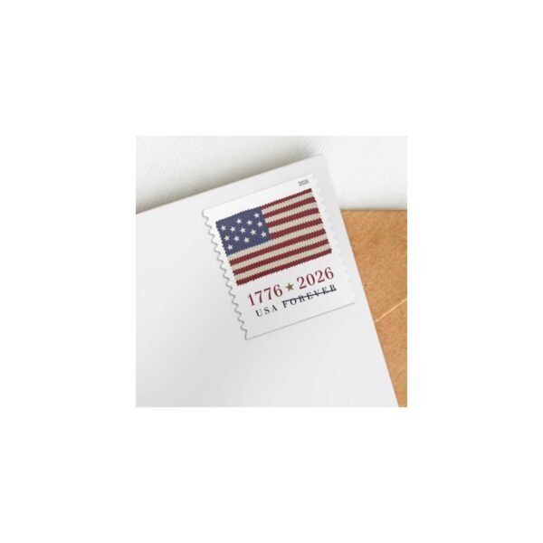 2-2026-US-Flag-Forever-Stamps-10Rolls-1000Stamps 2026 US Flag Forever Stamps – 10 Rolls / 1,000 Stamps