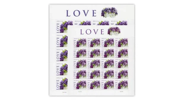 3-2010-Purple-Orchid-in-Snow-Stamps-5Sheets-100Stamps 2010 Purple Orchid in Snow Forever Stamps – 5 Sheets / 100 Stamps