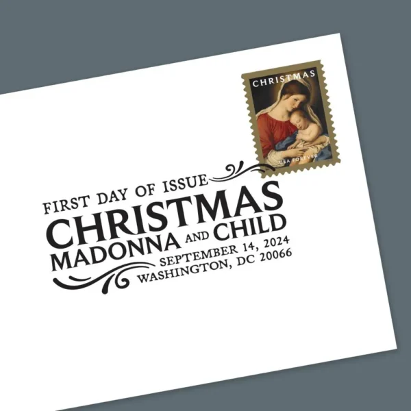 3-2024-christmas-virgin-and-child-Stamps-5Sheets-100Stamps 2024 Christmas Virgin and Child Forever Stamps – 5 Sheets / 100 Stamps