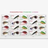 2025 Freshwater Fishing Lures Forever Stamps – 5 Sheets / 100 Stamps
