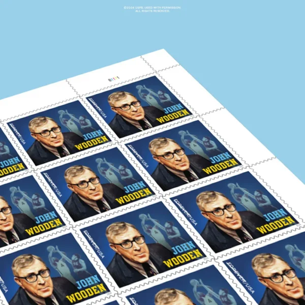 4-2024-john-wood-Stamps-5Sheets-100Stamps 2024 John Wood Forever Stamps – 5 Sheets / 100 Stamps