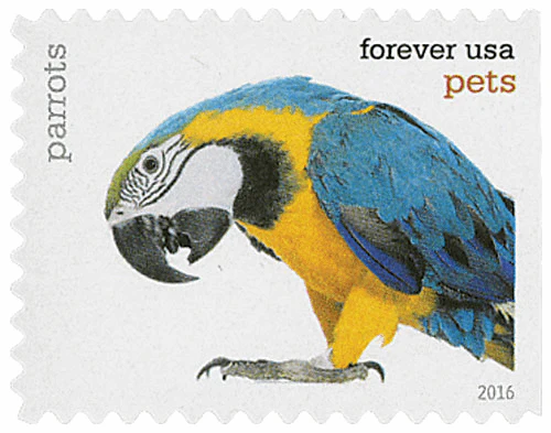 2016 Pets Celebrate Animals Forever Stamps – 5 Booklets / 100 Stamps