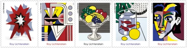 5-2023-roy-lichtenstein-Stamps-5Sheets-100Stamps 2023 Roy Lichtenstein Forever Stamps – 5 Sheets / 100 Stamps